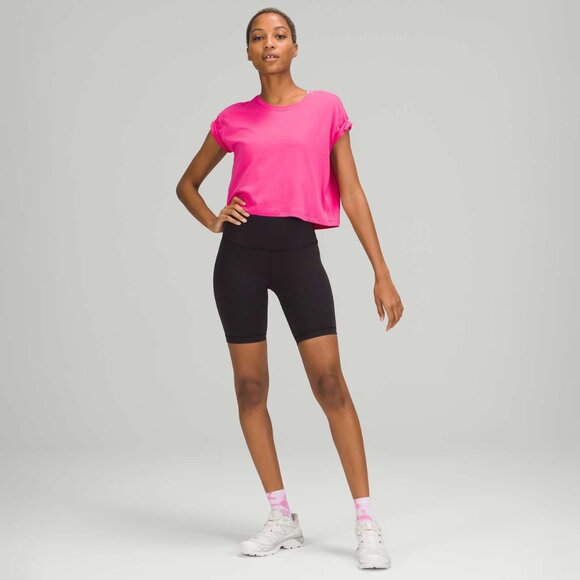 lululemon Sonic Pink Cates Tee size 4 - Picture 3 of 10